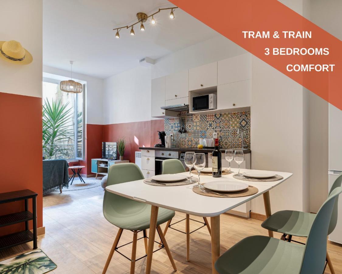 Cosy And Trendy 3 Bedrooms Train Tramway ニース エクステリア 写真
